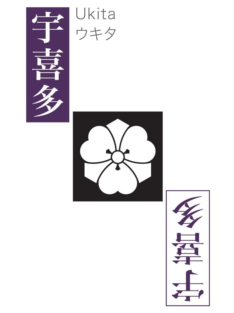 Family crest of Ukita Naoie/Hideie
