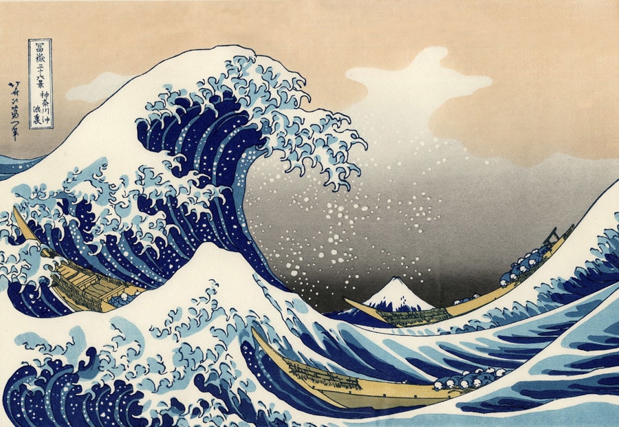 ukiyoe of Katsushika Hokusai